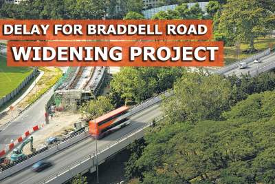 Completion of Braddell Road widening project delayed by a year