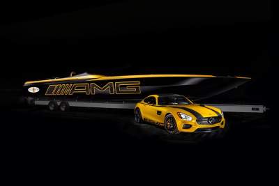 Mercedes & Cigarette Racing debut their AMG GT S inspired speed boat