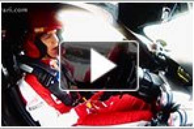 Sebastian Vettel has some fun in the Ferrari FXX K