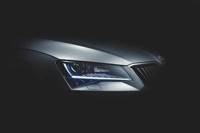 Skoda's upcoming flagship sedan previewed ahead of debut