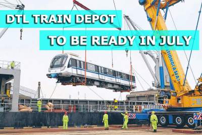 New DTL train depot in Woodlands to be ready in July