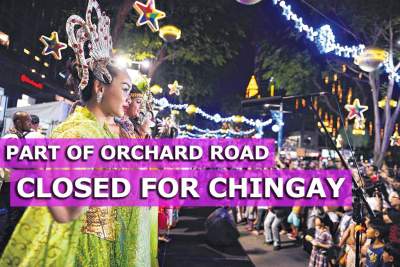 Part of Orchard Road closed to make way for Chingay procession