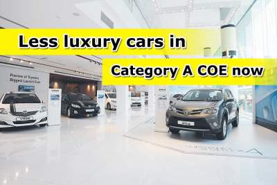 Greater proportion of cars with lower OMV in Category A now