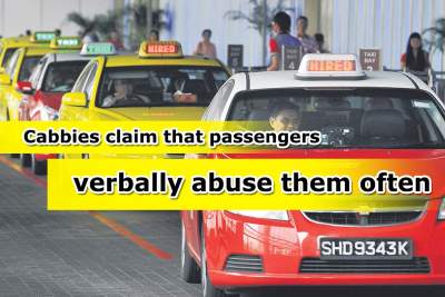 Taxi drivers claim to be verbally abused frequently