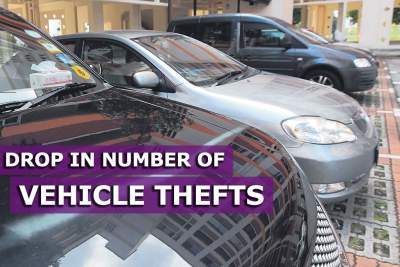 23 percent drop in number of vehicle thefts