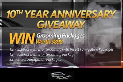Win a Steam Jet Car Spa grooming package worth $898 in our April contest