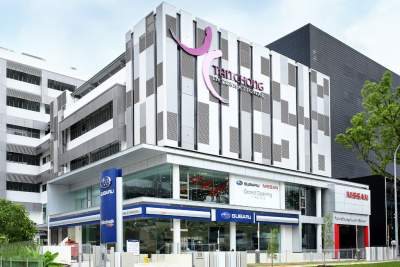 New Nissan and Subaru showroom along Leng Kee Road
