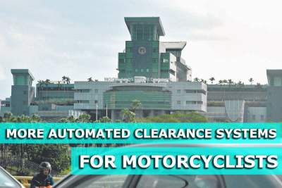 Faster clearance for motorcyclists at checkpoints