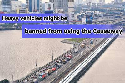 Johor intends to ban heavy vehicles on Causeway to ease congestion