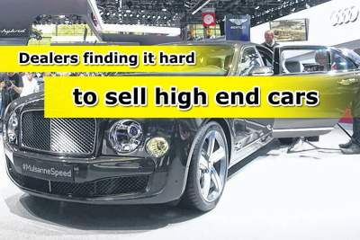 Dealers saddled with overstock of high end cars