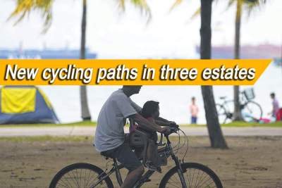 Bicycle networks in East Coast, Jurong Lake and Punggol