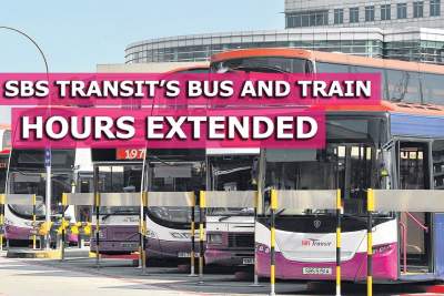 Extended operating hours for SBS Transit's services on Labour Day eve