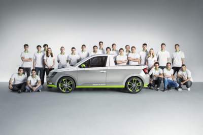 23 Skoda trainees build funky pickup based on the Fabia