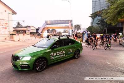 Skodas in service - Charity Bike 'n' Blade 2019