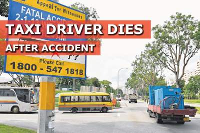 Taxi driver dead after collision with car