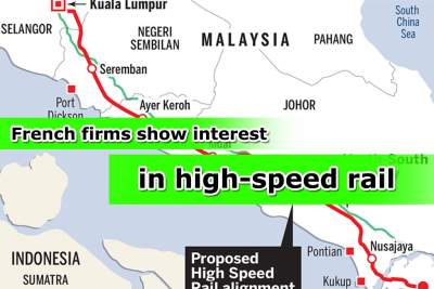 Singapore-Kuala Lumpur high-speed rail project interests French firms