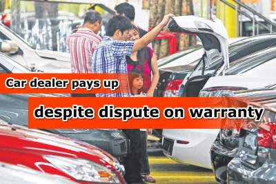 Car dealer which disputed a warranty told to honour it