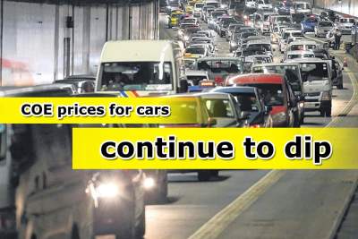 COE premiums for cars fall despite aggressive pricing and new model launch