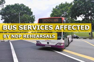 34 bus services affected by road closures due to NDP rehearsals