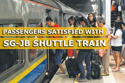 Singaporeans satisfied with Singapore-Johor Bahru shuttle train