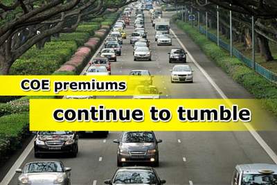 Premiums for COE decline