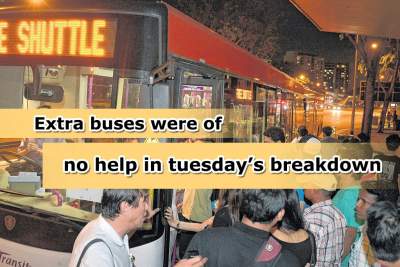 Extra buses did little to help ease commuters' journey home