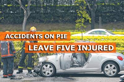 Accidents on PIE result in traffic jam