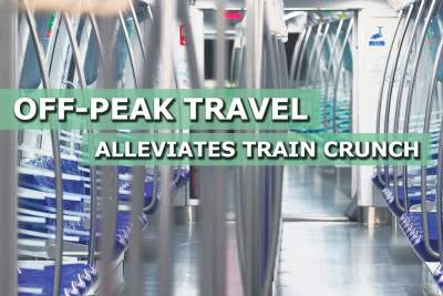 Less commuters travel during peak period