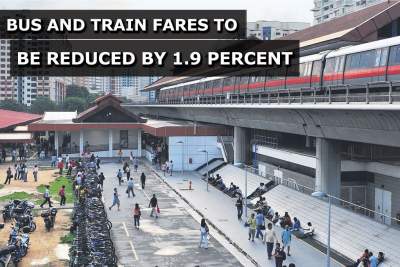 Come December, bus and train fares will be reduced by 1.9 percent