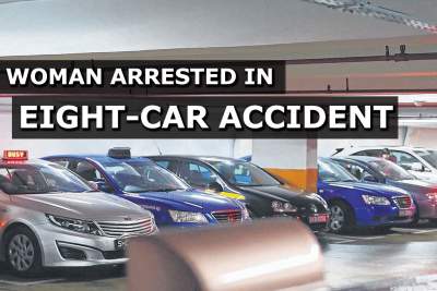 22-year old woman arrested in Balestier carpark accident involving eight cars