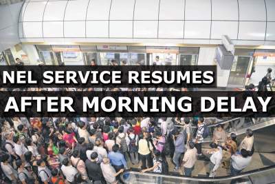 NEL service resumes after signalling fault at Sengkang station
