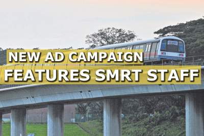 New advertising campaign by SMRT features rail maintenance and operational staff