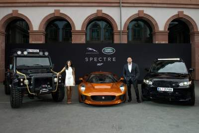 Global unveiling of Jaguar Land Rover Bond cars at Frankfurt Motor Show