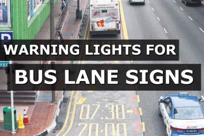LTA to install warning lights for some bus lane signs