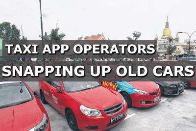 Demand for old cars by taxi app operators slows scrappage