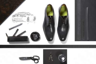 Jaguar and Oliver Sweeney launch co-developed 'XJ-inspired' driving shoe