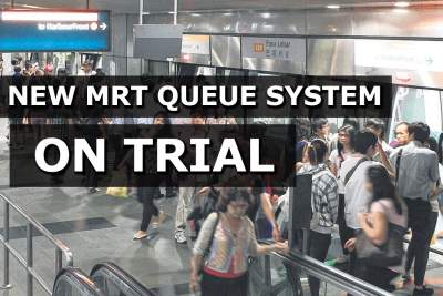 New double-queue system being piloted at three MRT stations