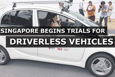 Driverless vehicles hit the road in trials around Singapore