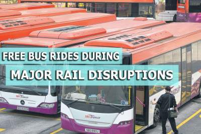 Free bus rides during major rail disruptions