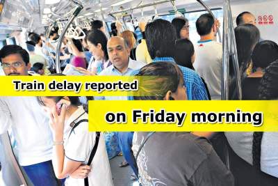 Train delay on Circle Line on Friday morning