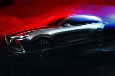 Mazda teases the Los Angeles-bound 2017 CX-9