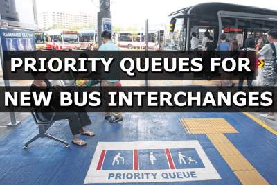 Priority queues at new bus interchanges in Singapore