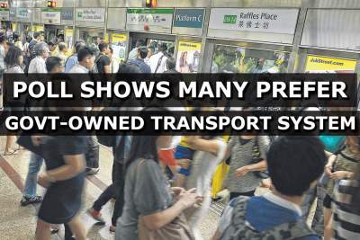 Poll: Many prefer government-owned transport system in Singapore