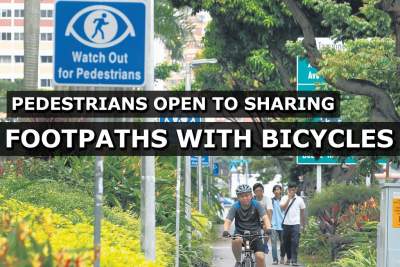 LTA survey: Majority open to bicycles, non-electric devices sharing footpaths