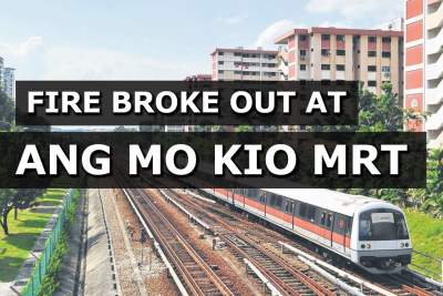 Fire breaks out at Ang Mo Kio MRT station on Wednesday morning