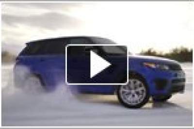 Range Rover Sport SVR takes on Arctic Silverstone circuit carved on frozen lake