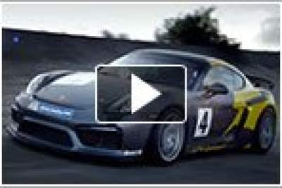 The new Porsche Cayman GT4 Clubsport takes on a bank curve