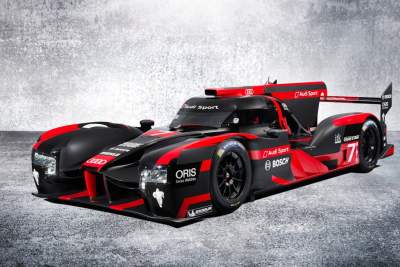 Audi celebrates world premiere of R18 hybrid race car