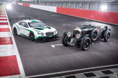 Generations of speed: Bentley Continental GT3 and the Birkin 'Blower'