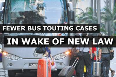Bus touting cases down in wake of new law